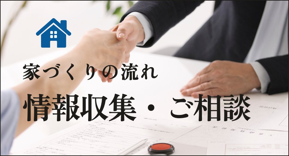家づくりの流れ 情報収集・ご相談