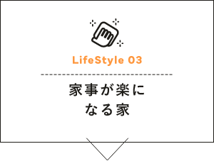 Life Style 03　家事が楽になる家