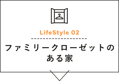 Life Style 02　ファミリークローゼットのある家