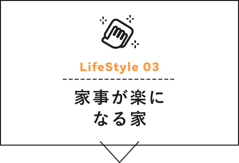 Life Style 03　家事が楽になる家