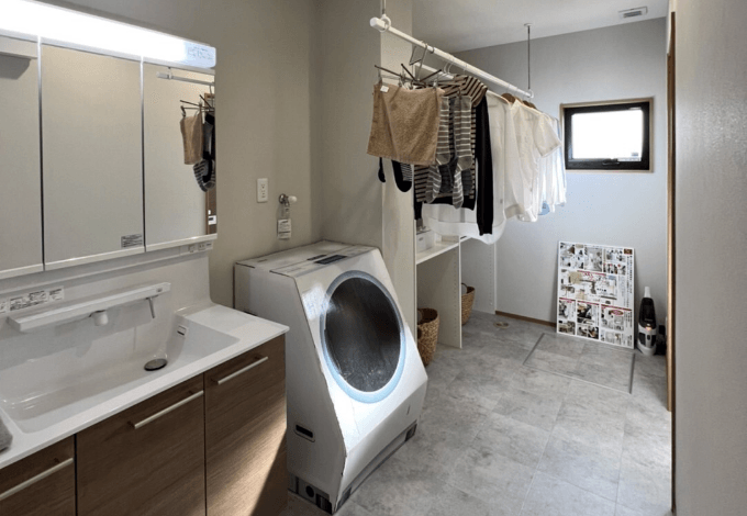 動線の良い家事楽な洗濯室 イメージ