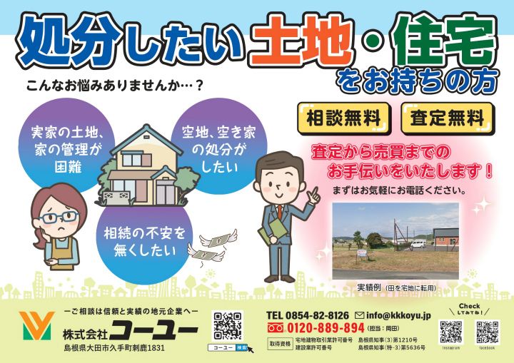 土地・建物の処分・売却でお悩みの方へ アイキャッチ画像