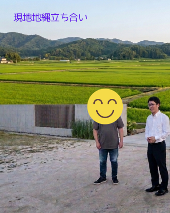 打合わせ風景【現地地縄張り】 アイキャッチ画像